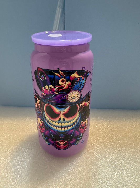 16oz HP Skellington Can Glass