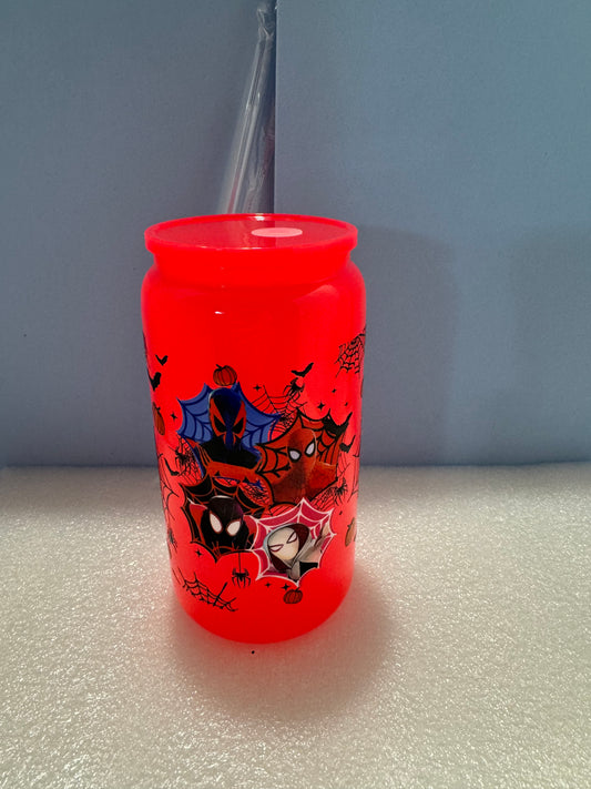 Spiderman Can glass