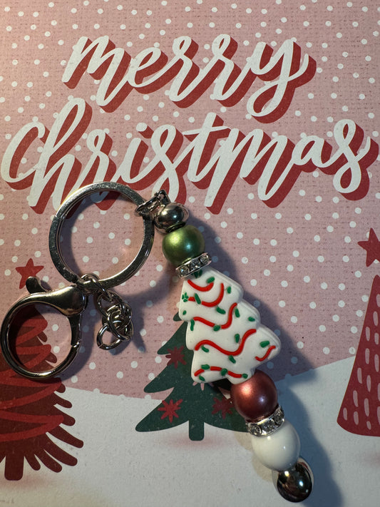 Lil Debbie Christmas Keychain