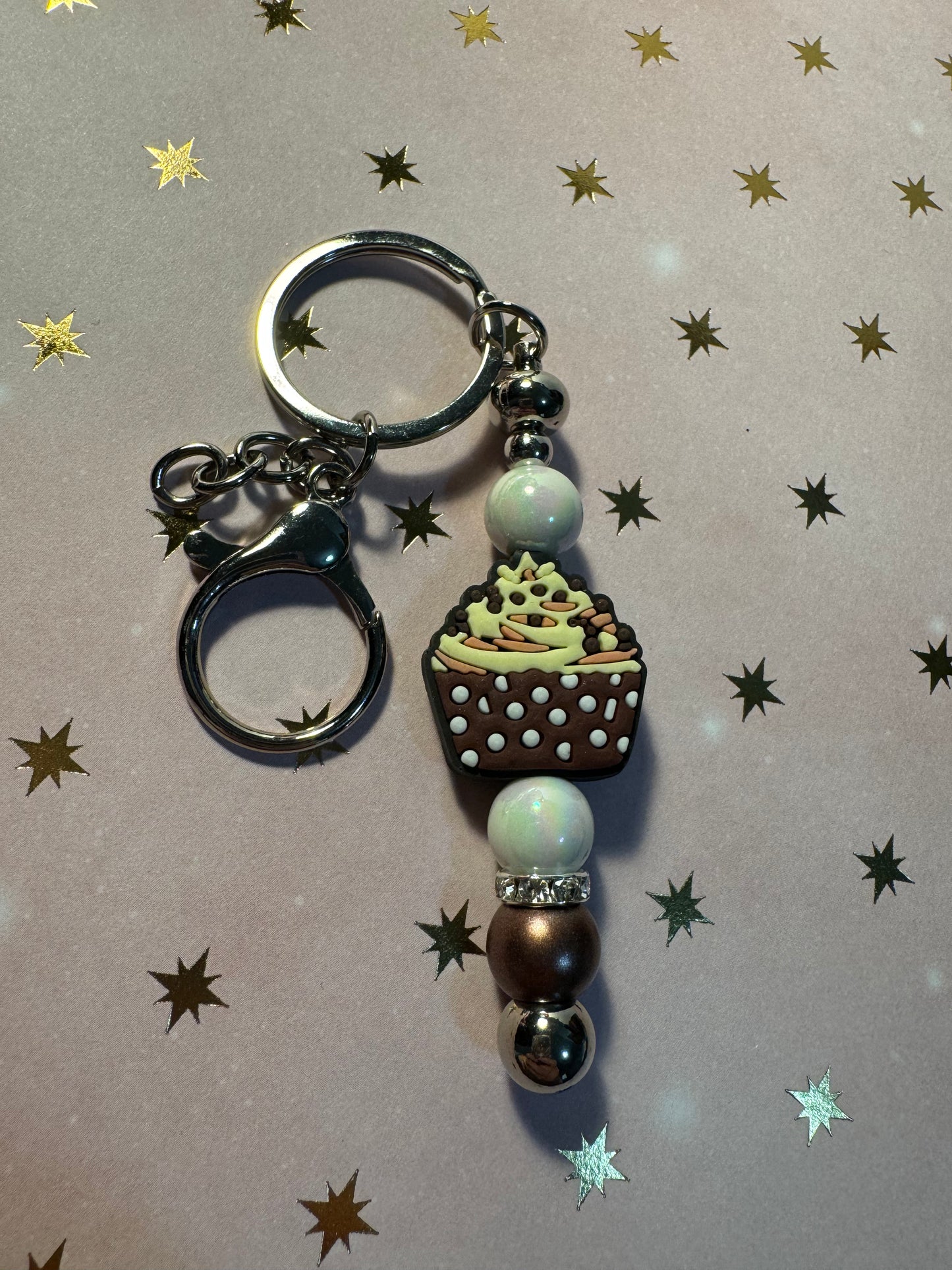 Chocolate Cupcake Keychain