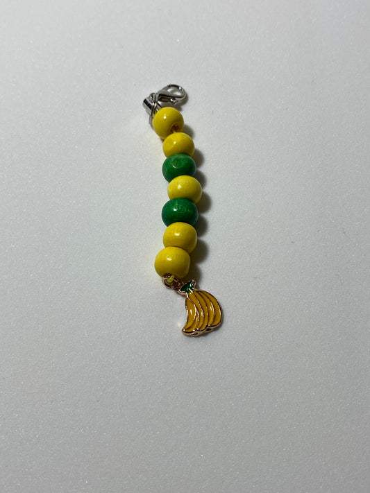 Banana Zipper Pull / Keychain Charm