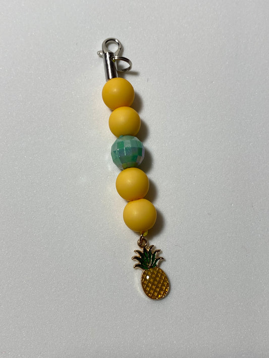 Pineapple Zipper Pull / Keychain Charm