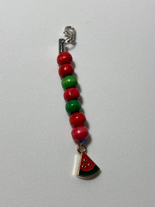 Watermelon 2 Zipper Pull / Keychain Charm