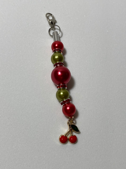 Cherry 2 Zipper Pull / Keychain Charm