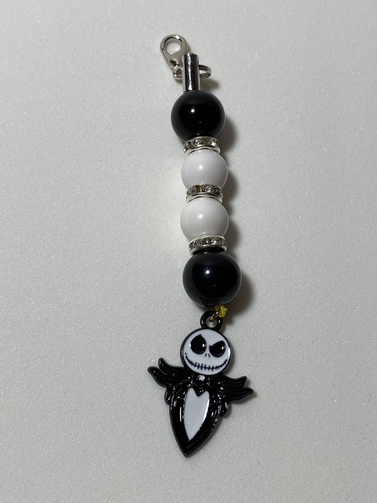 Jack Skellington Zipper Pull / Keychain Charm