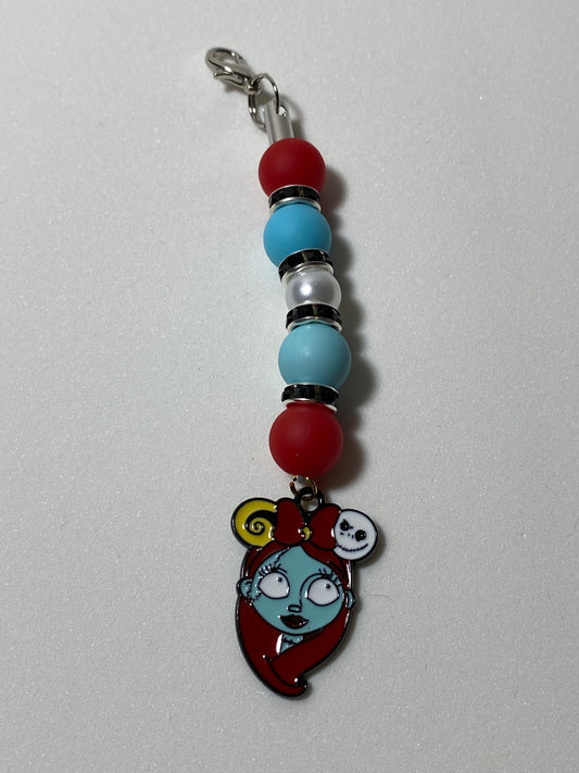 Sally Head Zipper Pull / Keychain Charm