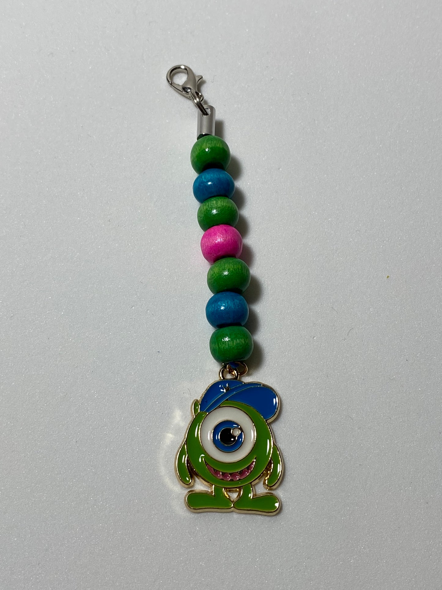 Mike Wazowski Zipper Pull / Keychain Charm