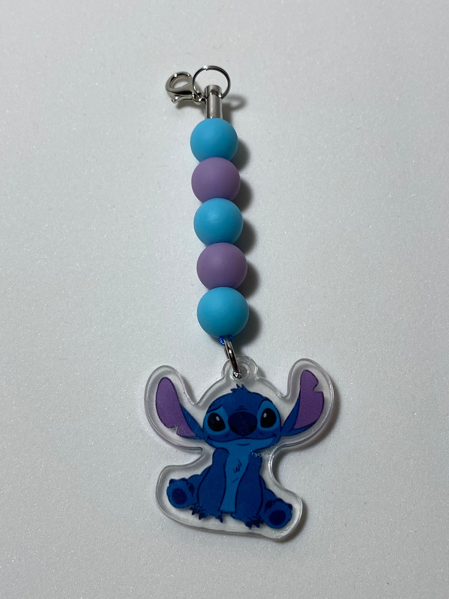 Happy Stitch Zipper Pull / Keychain Charm