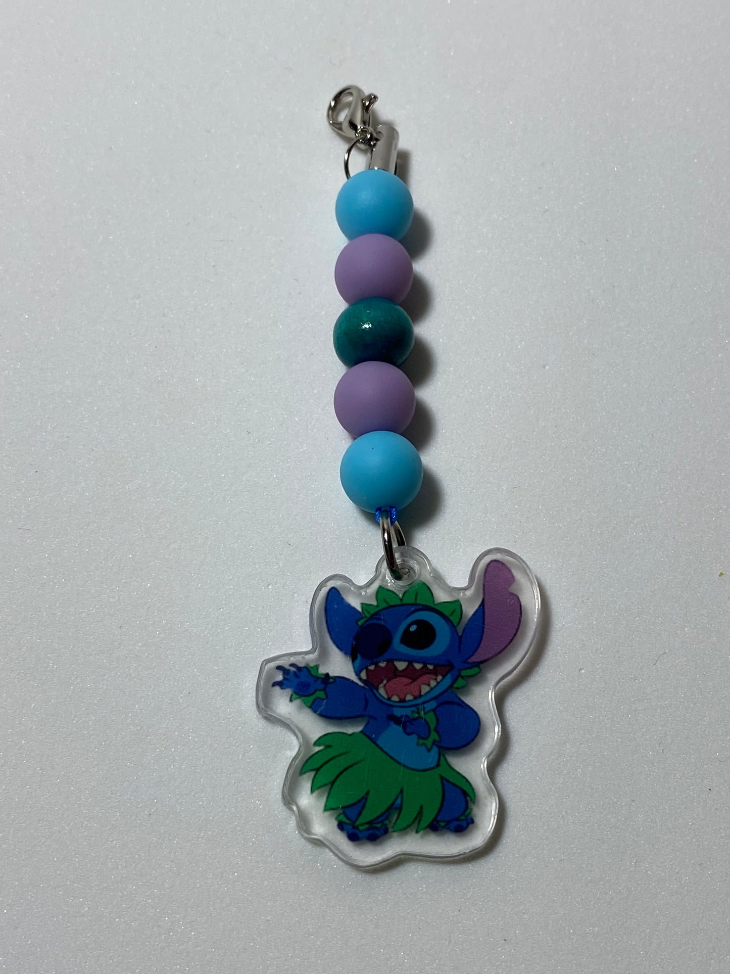 Dancing Stitch Zipper Pull / Keychain Charm