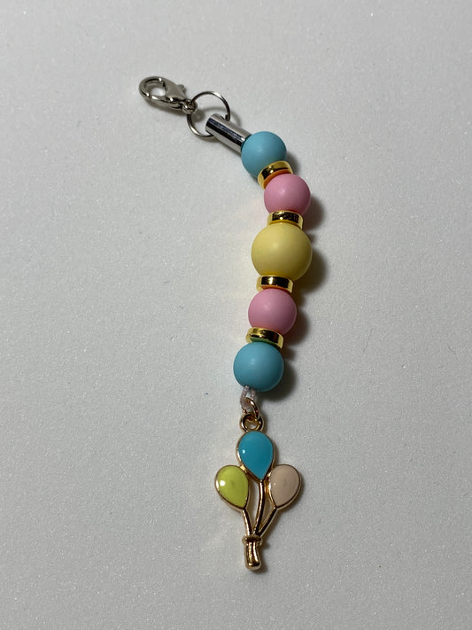 Balloon Zipper Pull / Keychain Charm