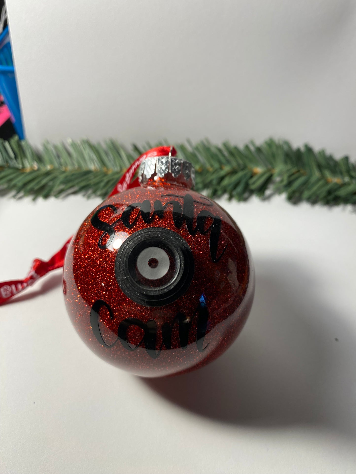 Santa Cam Ornament with Large Lens Christmas Ornament