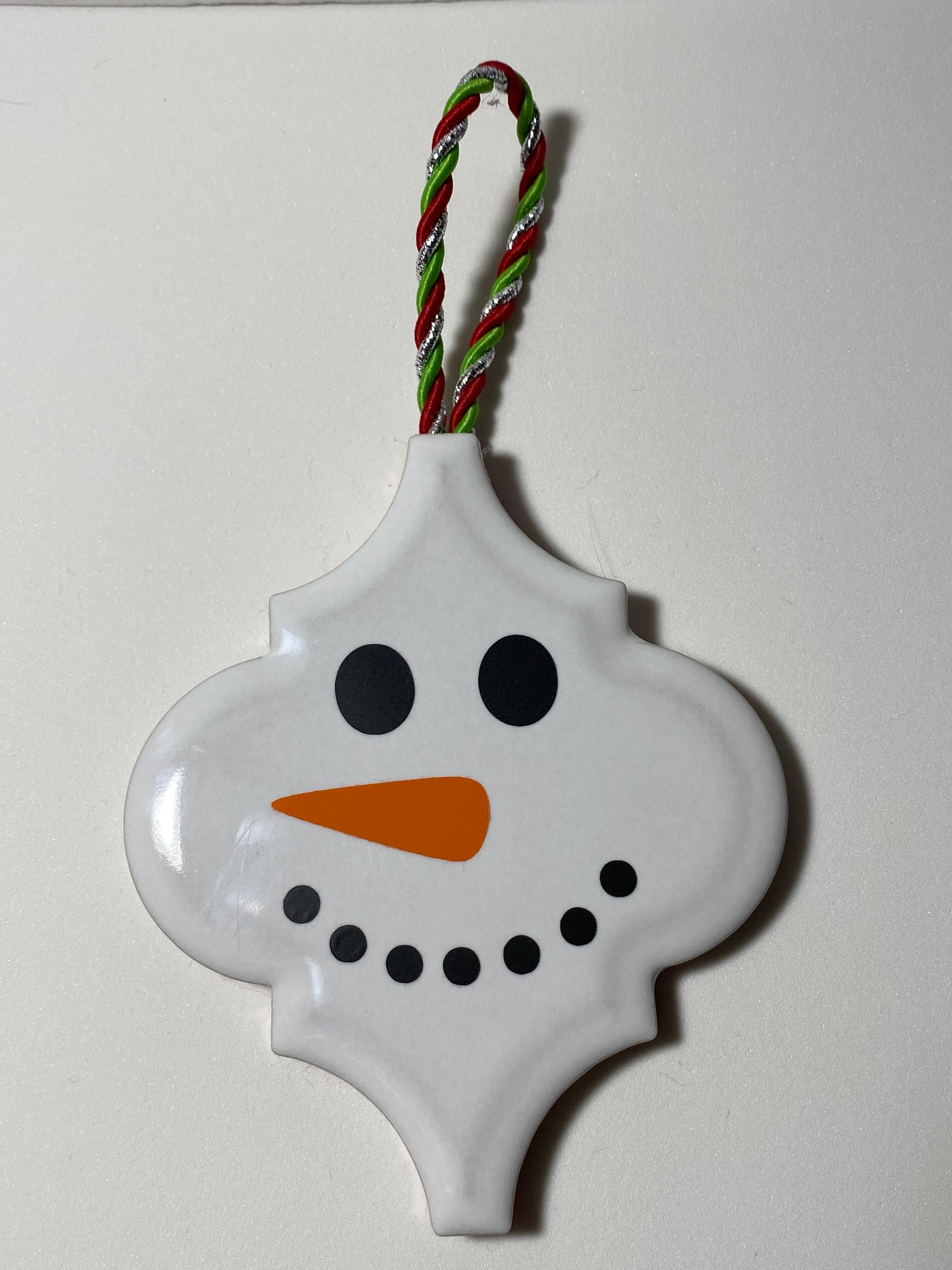 Snowman Arabesque Ornament