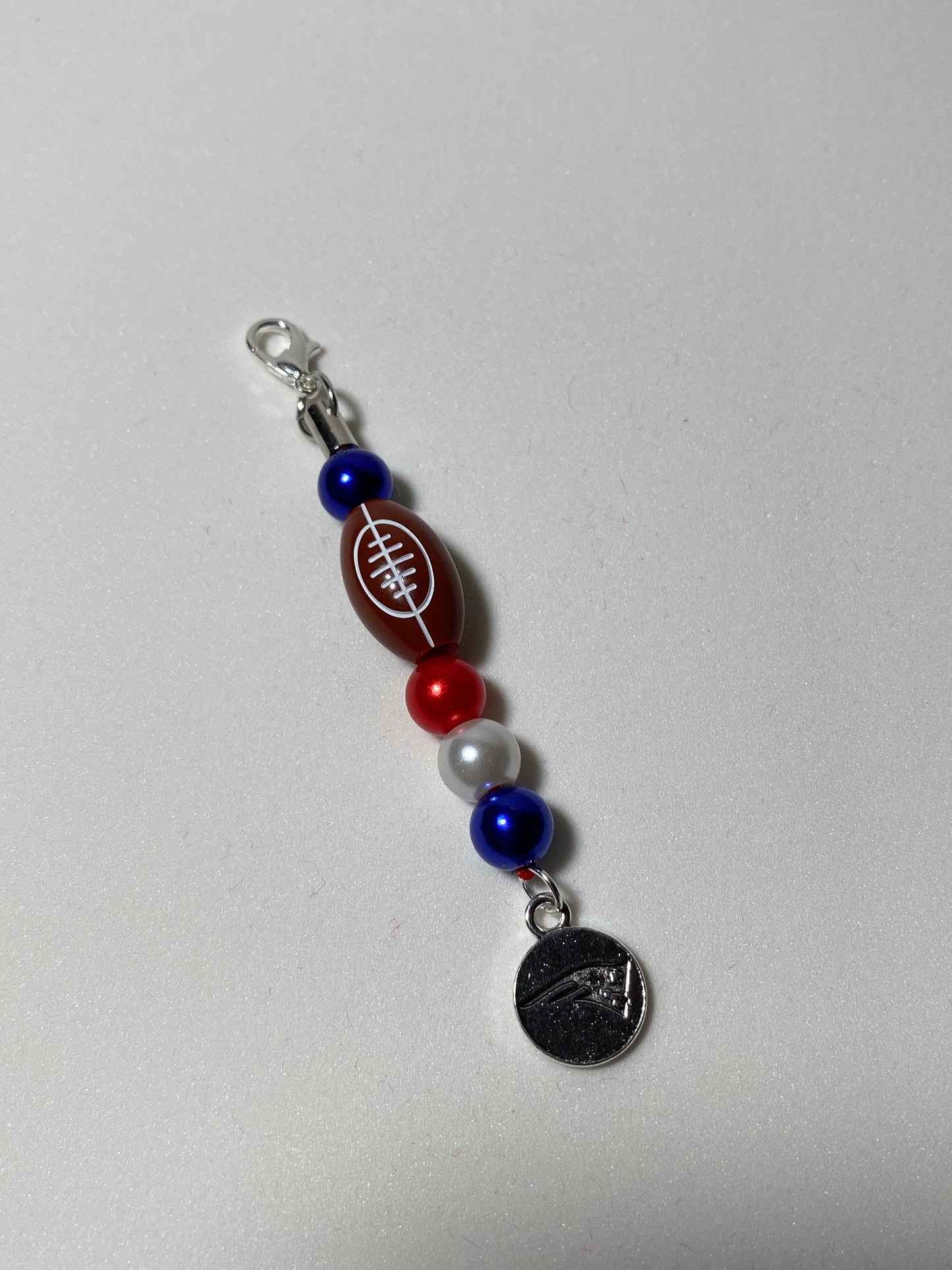 Patriots Zipper Pull / Keychain Charm