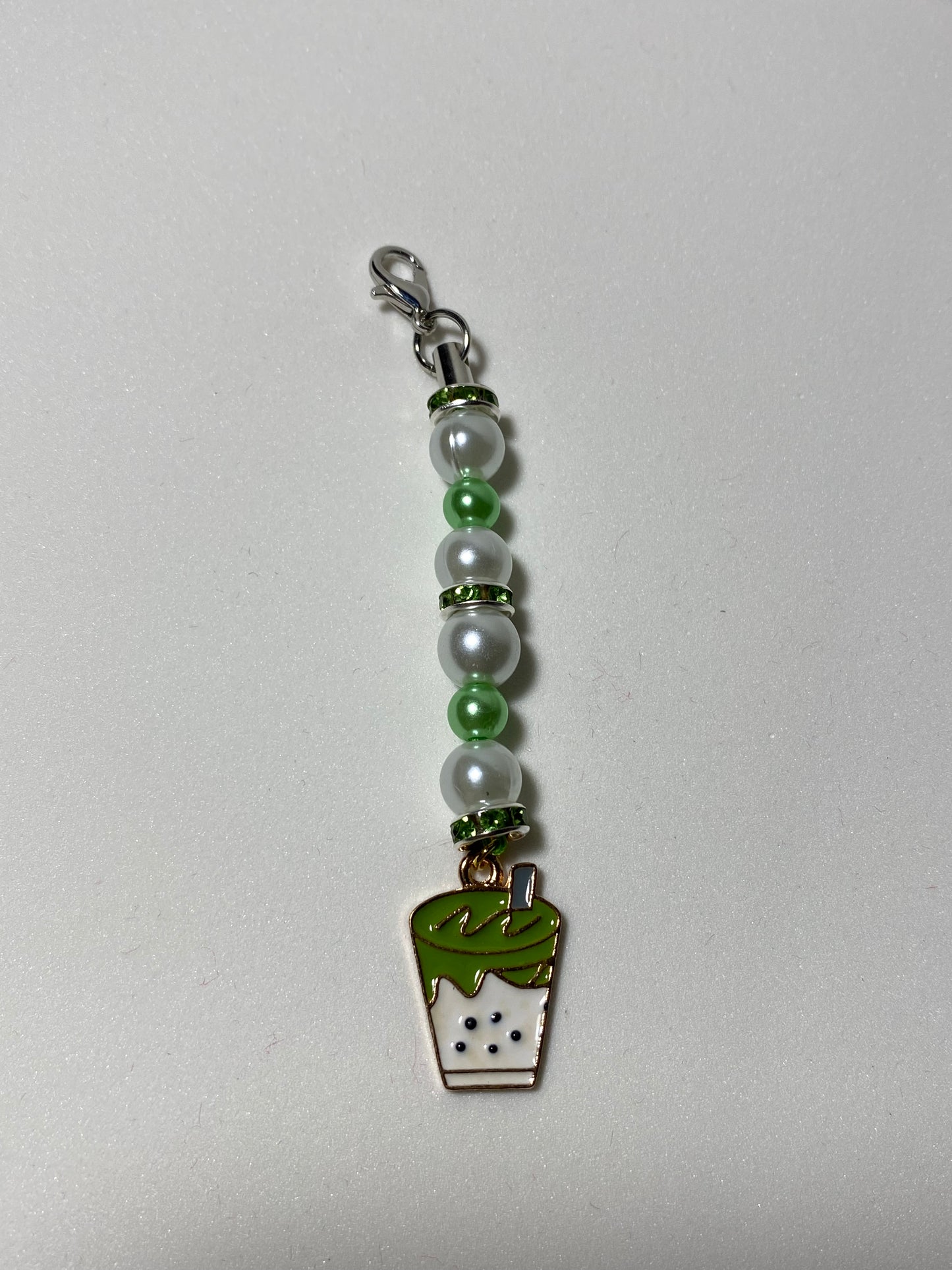 Boba Tea Zipper Pull / Keychain Charm