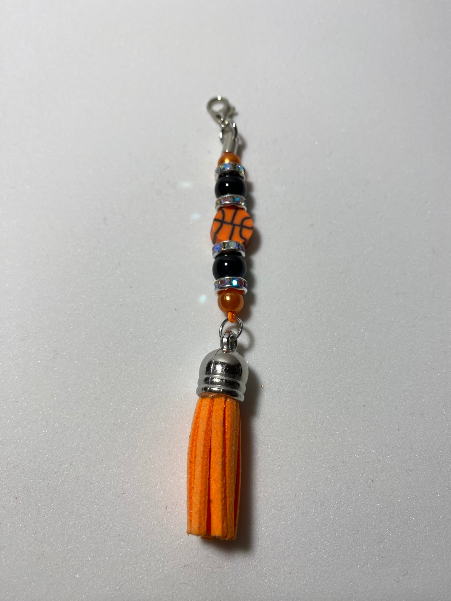 Basketball Zipper Pull / Keychain Charm