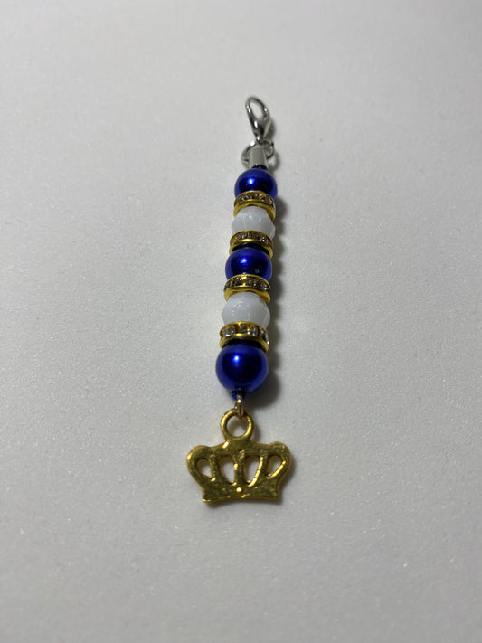 Gold Crown Zipper Pull / Keychain Charm