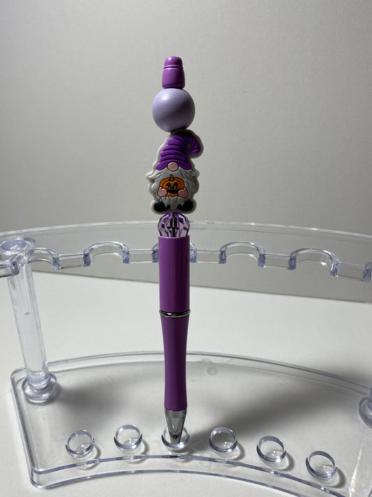 Purple Beaded Halloween Troll Pen