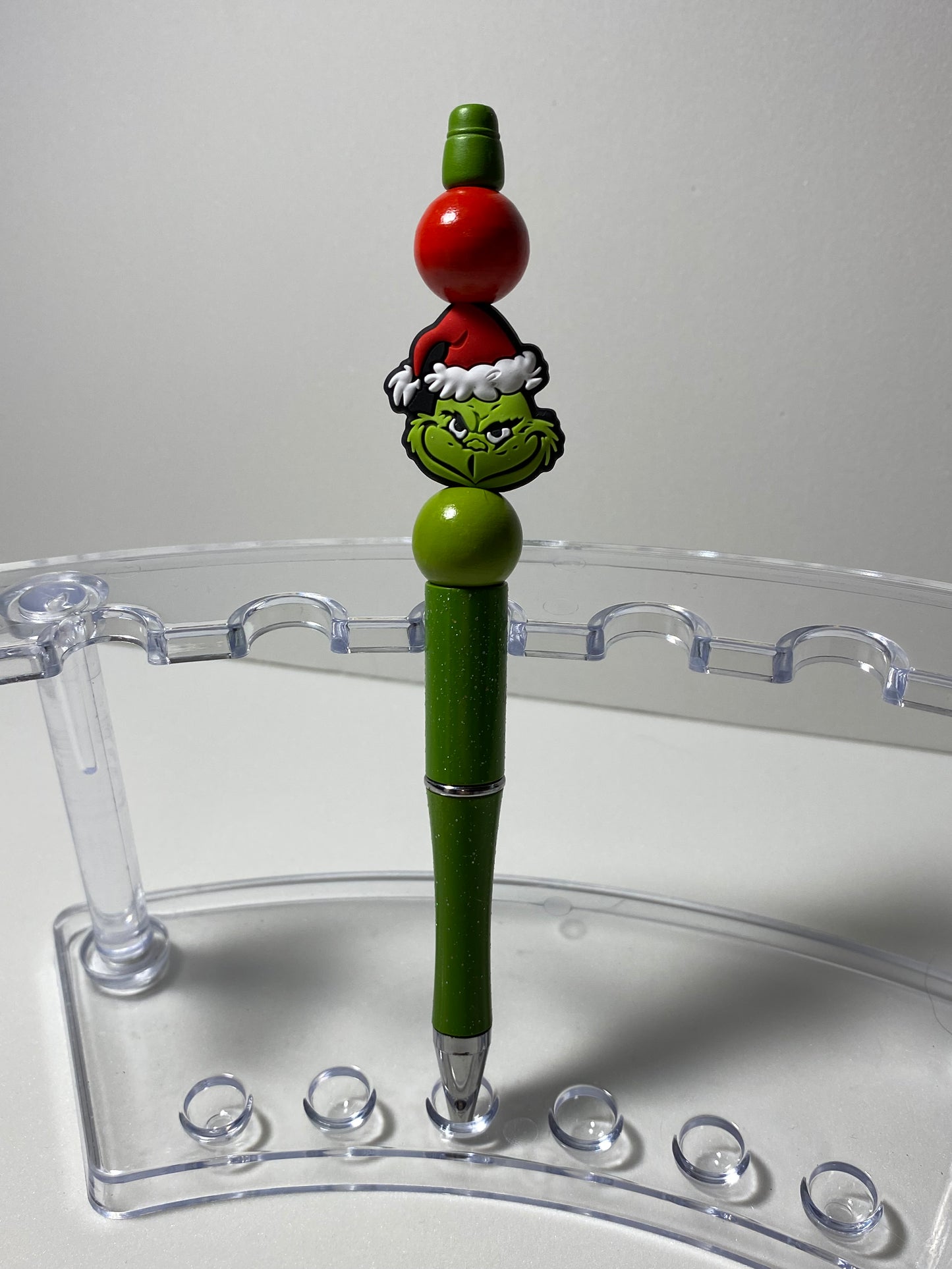 Beaded Grinch Pen