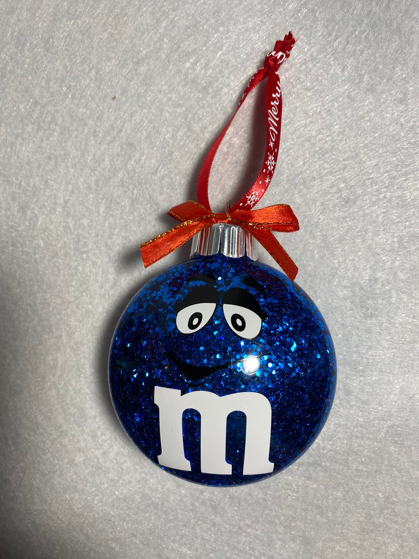 Blue M&M Ornament