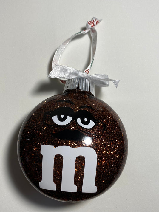 Brown M&M Ornament