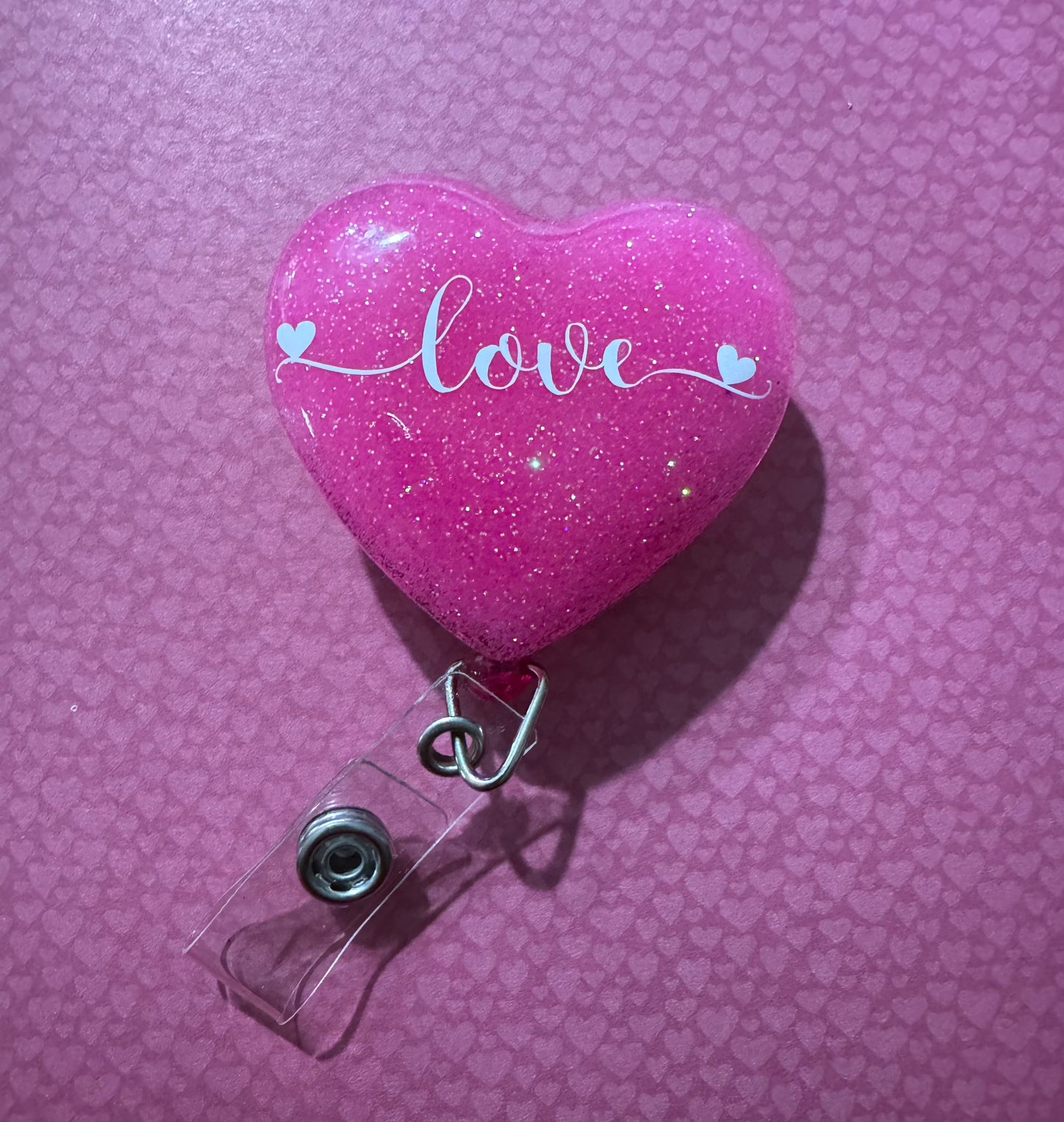 Pink Love Badge Reel